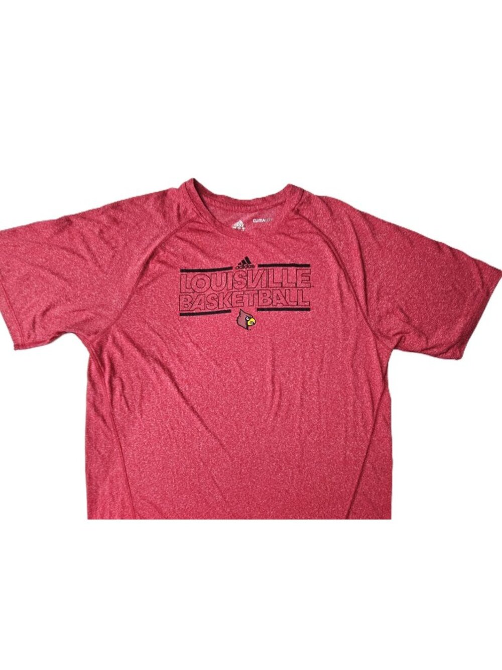 Adidas Climalite Louisville Cardinals Basketball Men's T-Shirt - Size Large